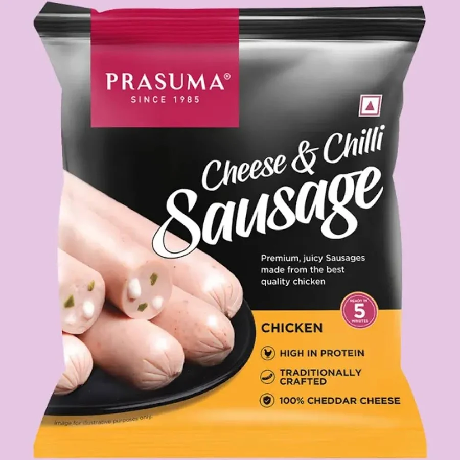 Chicken Cheese Chilli Sausage (Frozen)